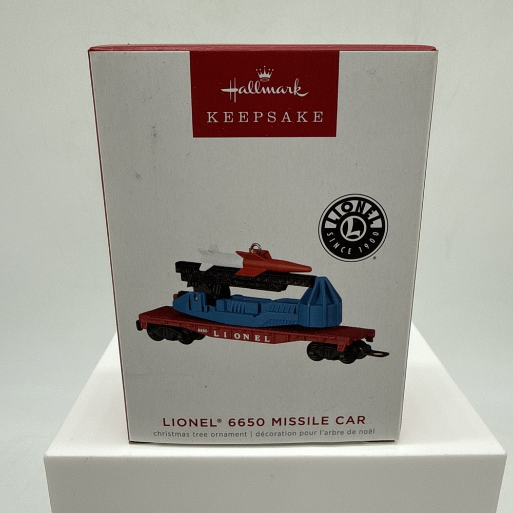 Hallmark Keepsake 2022 Christmas Ornament - Lionel 6650 Missile Car
